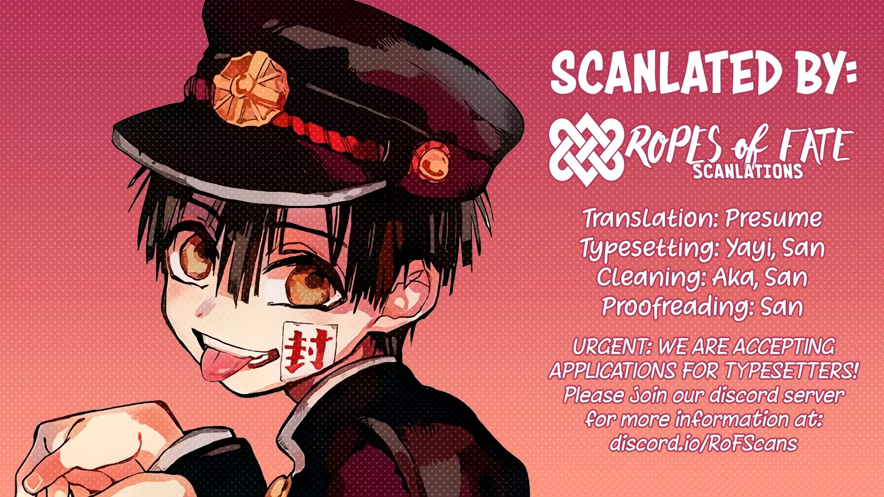 Read Jibaku Shounen Hanako-kun EN Manga Online