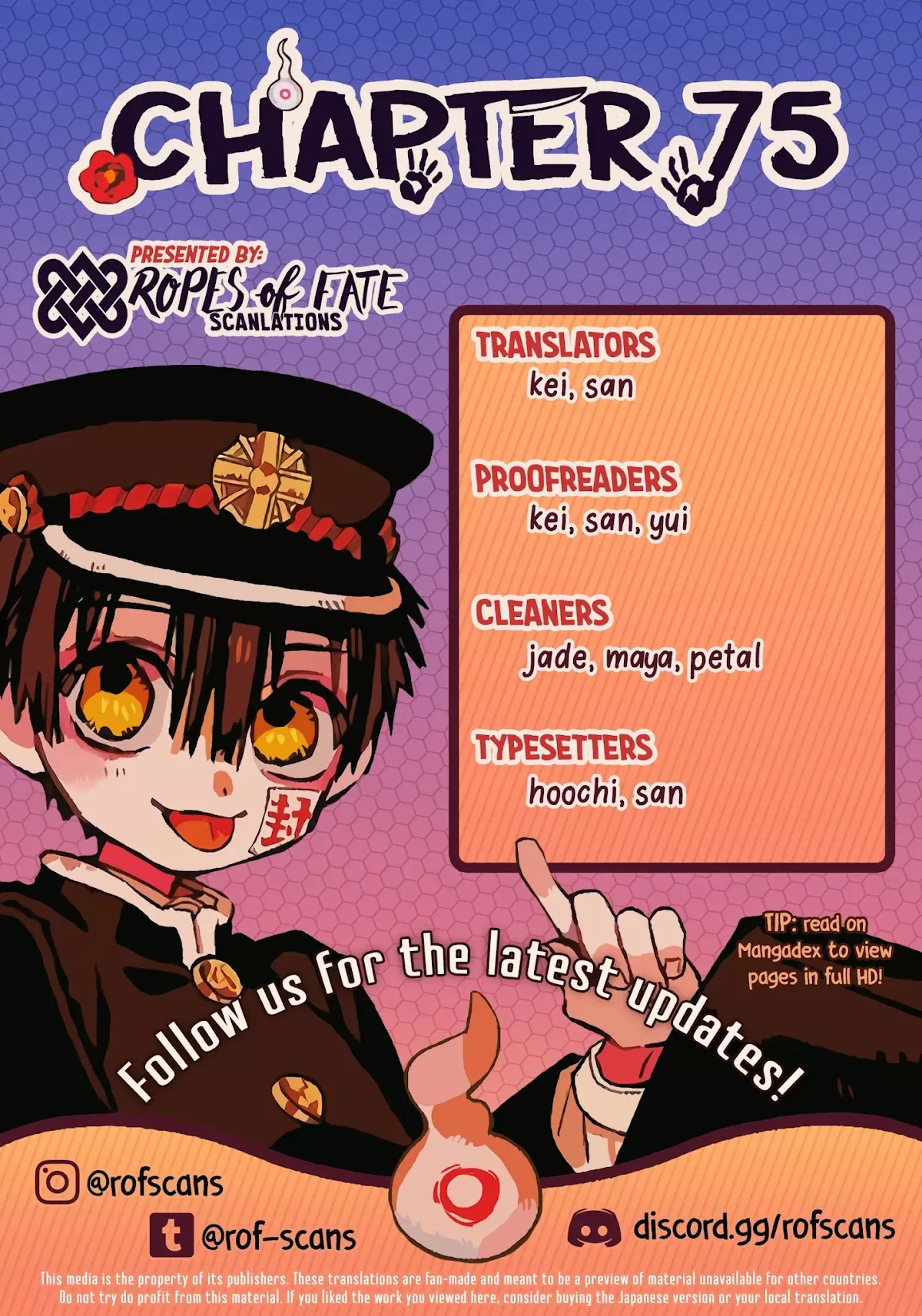 Read Jibaku Shounen Hanako-kun EN Manga Online