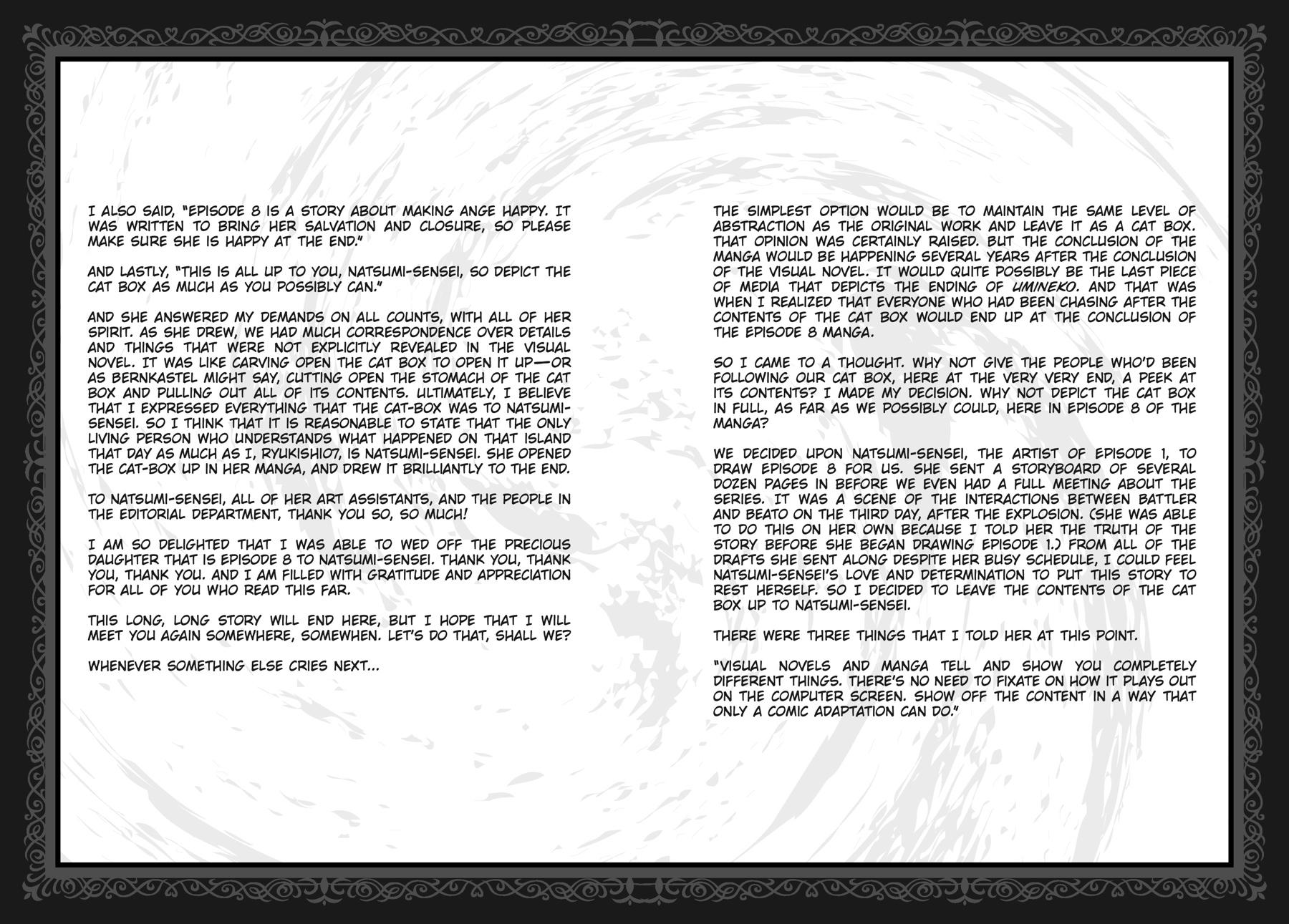 Read Umineko When They Cry Episode 8_ Twilight of the Golden Witch EN Manga Online