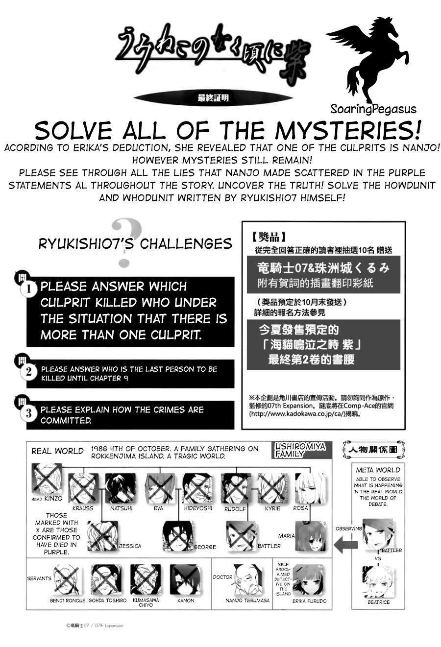 Read Umineko no Naku Koro ni Shi_ Forgery of the Purple Logic EN Manga Online