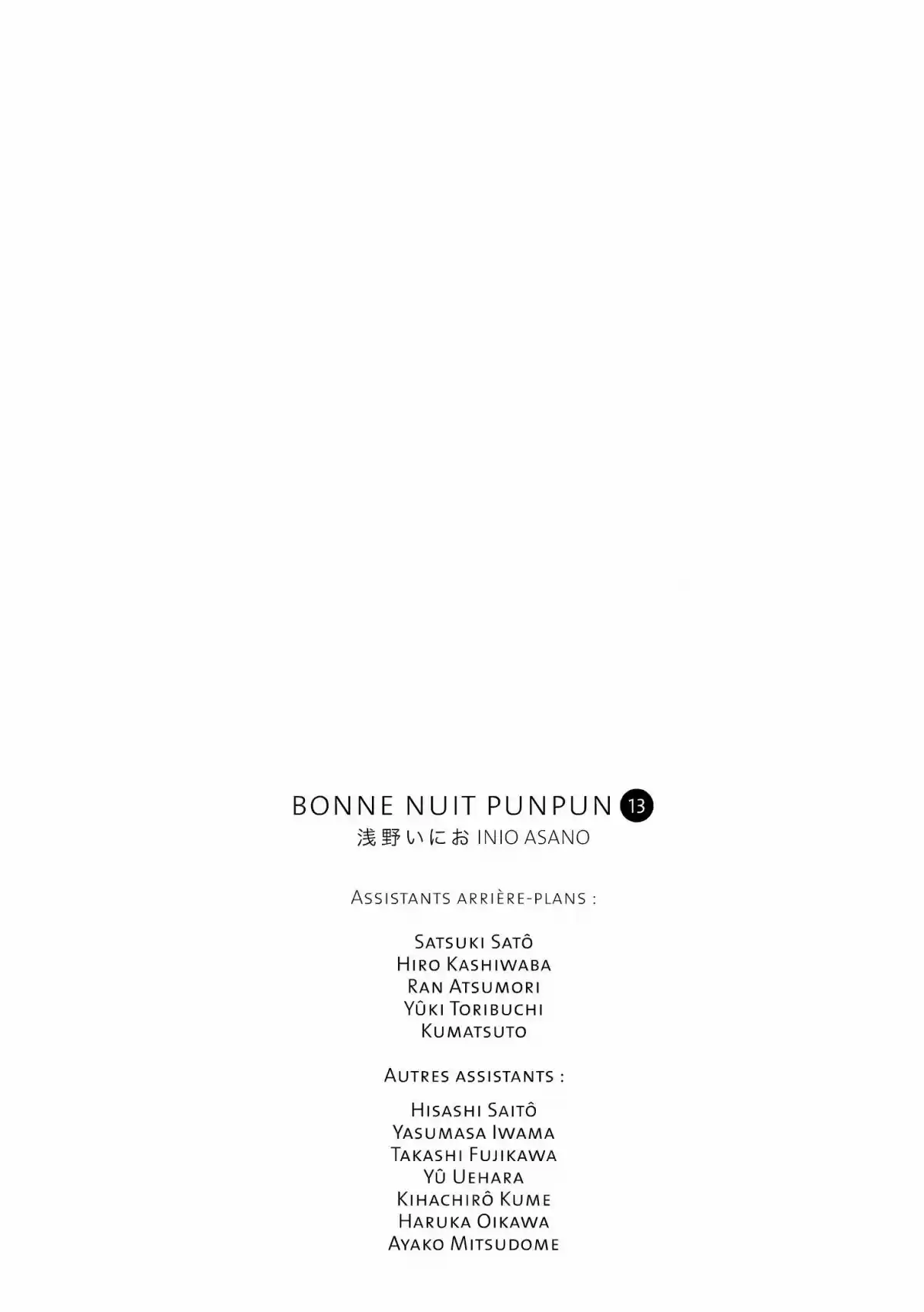Read Bonne Nuit Punpun FR Manga Online