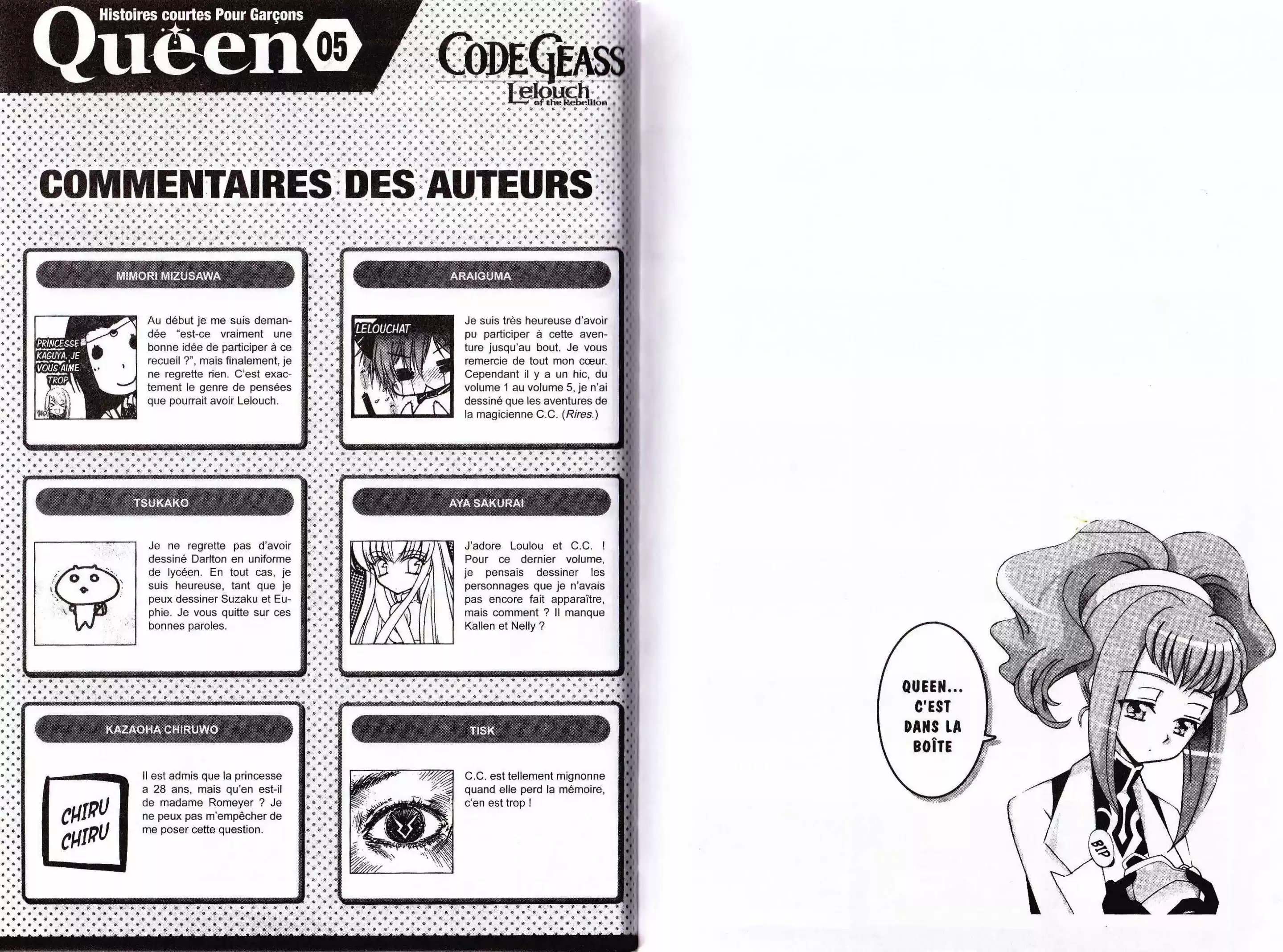 Read Code Geass  Queen For Boys FR Manga Online