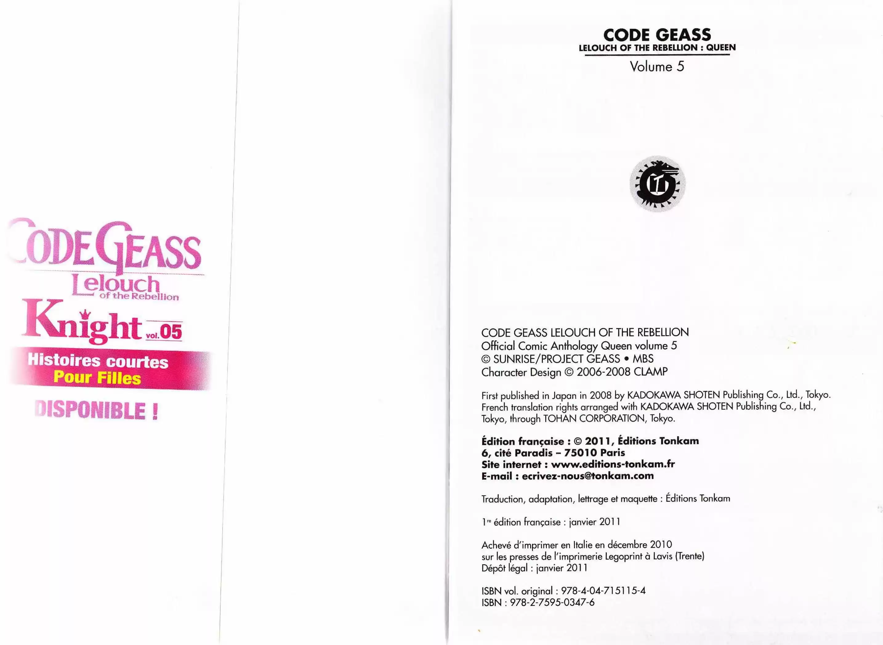 Read Code Geass  Queen For Boys FR Manga Online