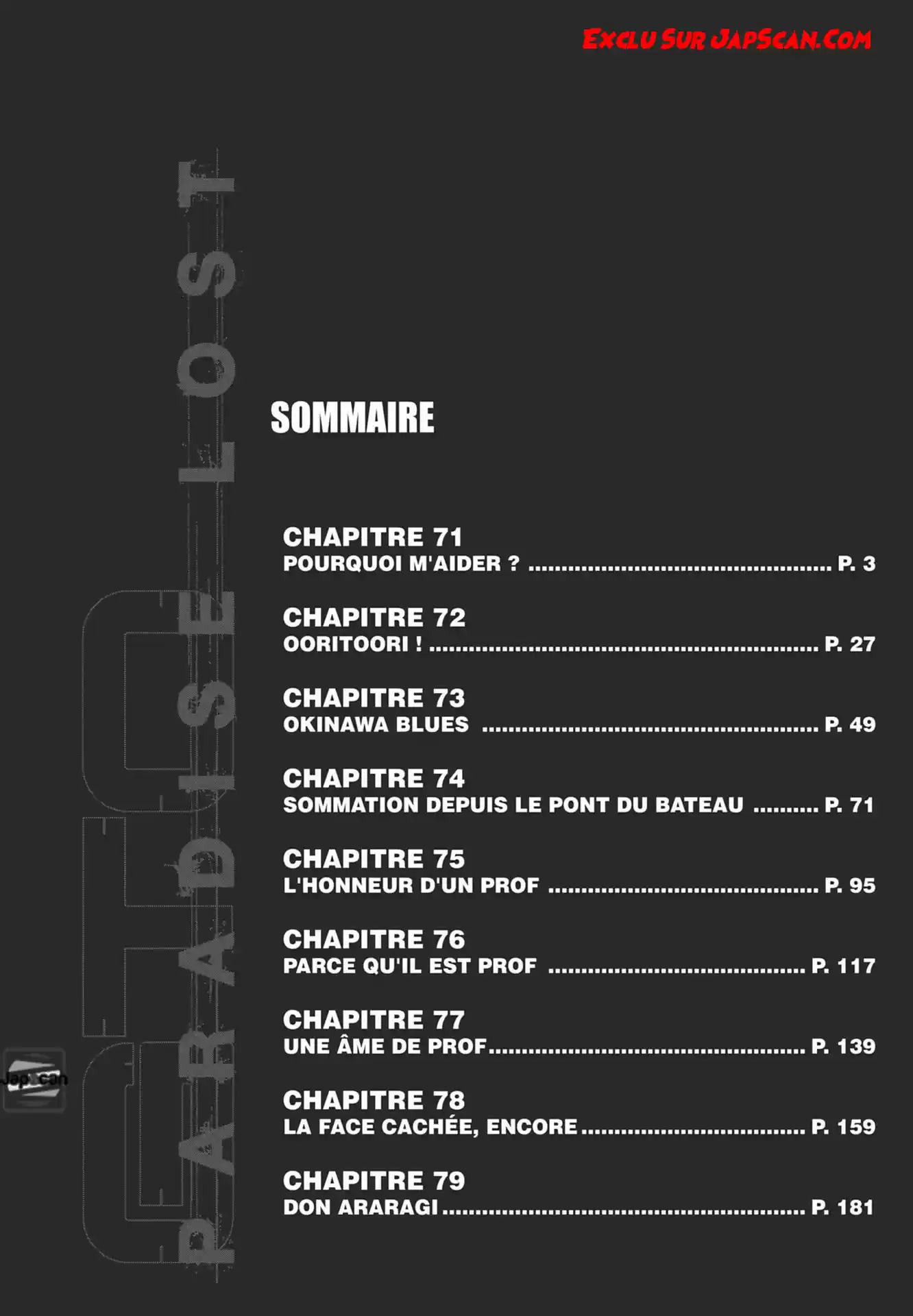 Read GTO Paradise Lost FR Manga Online