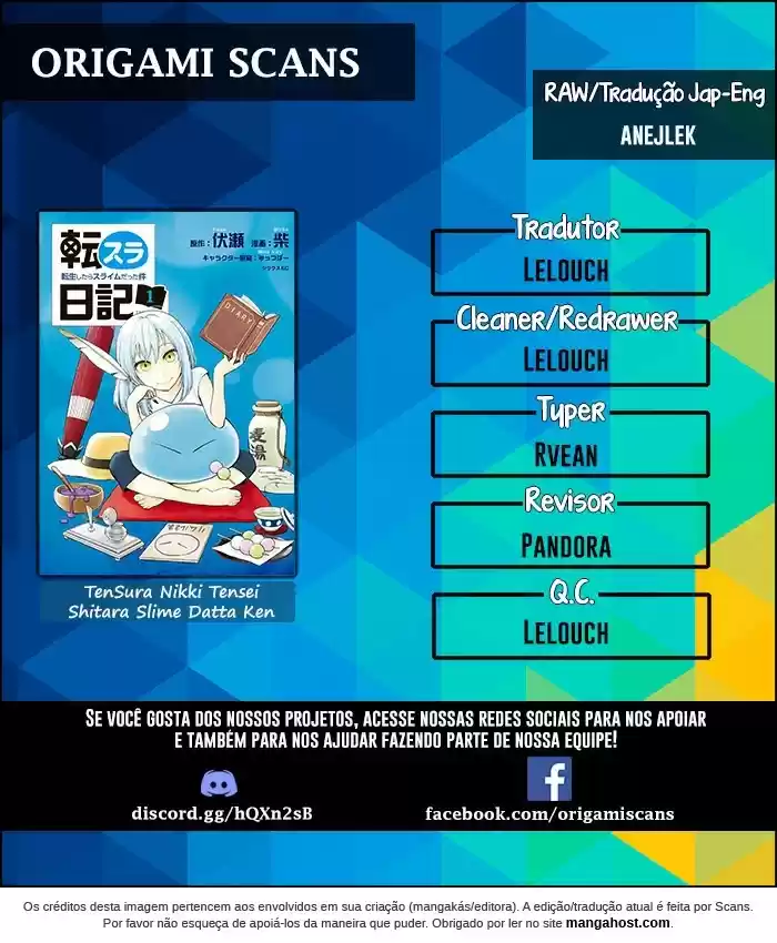 Read Tensura Nikki Tensei Shitara Slime Datta Ken pt_BR Manga Online