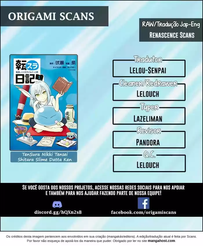 Read Tensura Nikki Tensei Shitara Slime Datta Ken pt_BR Manga Online
